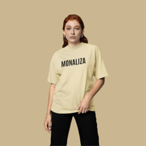 Monaliza Beige Oversized Tshirt