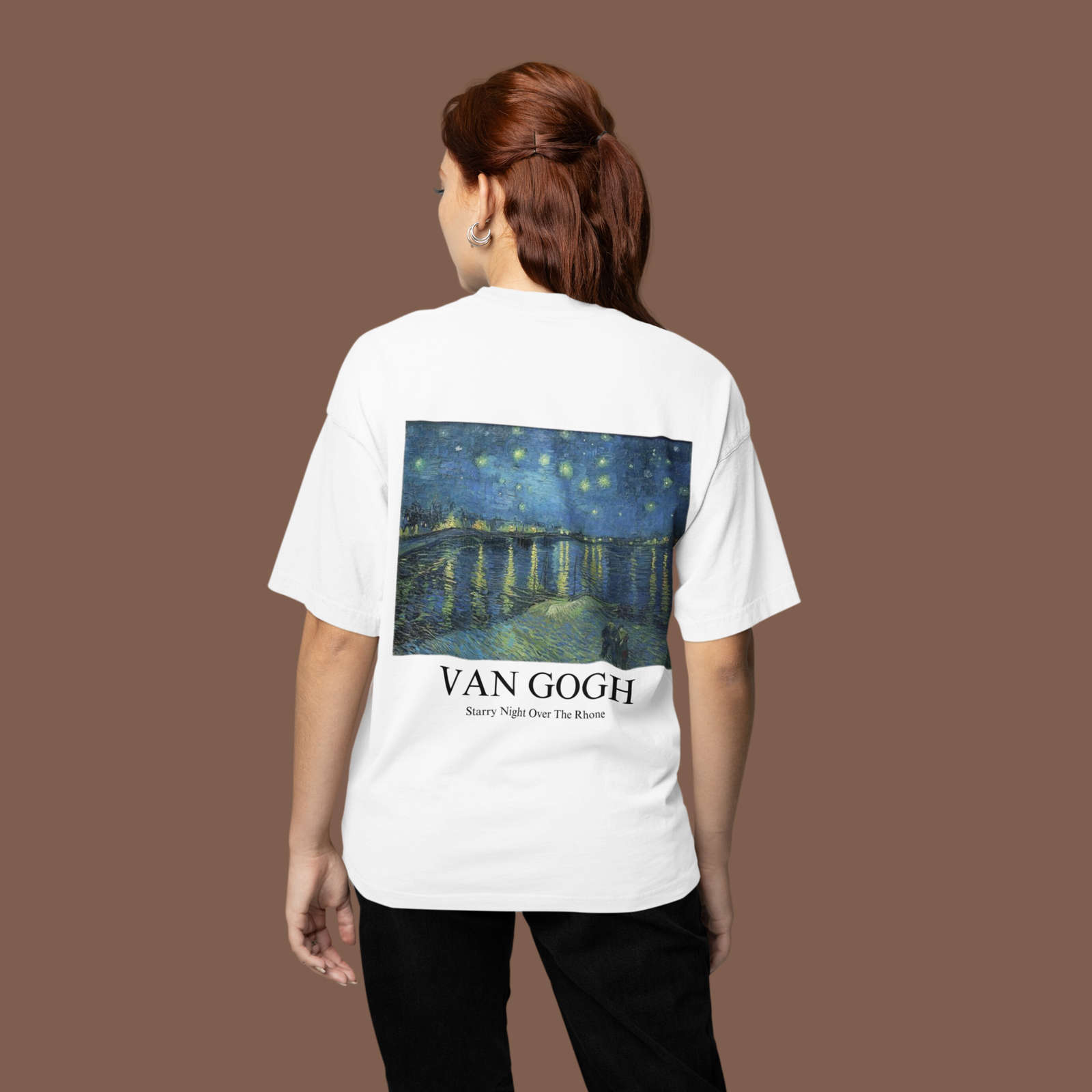 Van Gogh White Oversized Tshirt