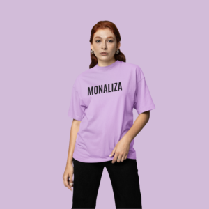 Monaliza Purple Oversized Tshirt